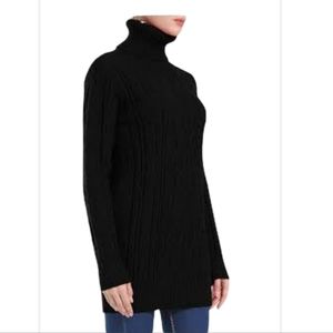 Black long winter sweater turtle neck women Size M/L